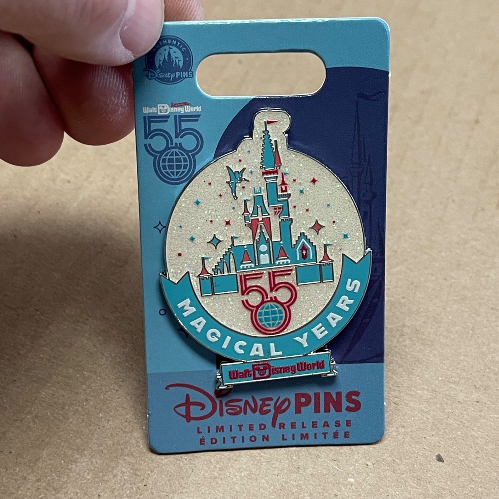 Disney Parks 2026 Walt Disney World 55th Anniversary Castle Magical Years LR Pin